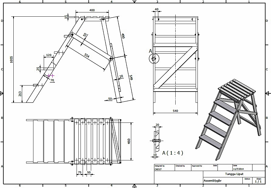 tangga人字梯结构